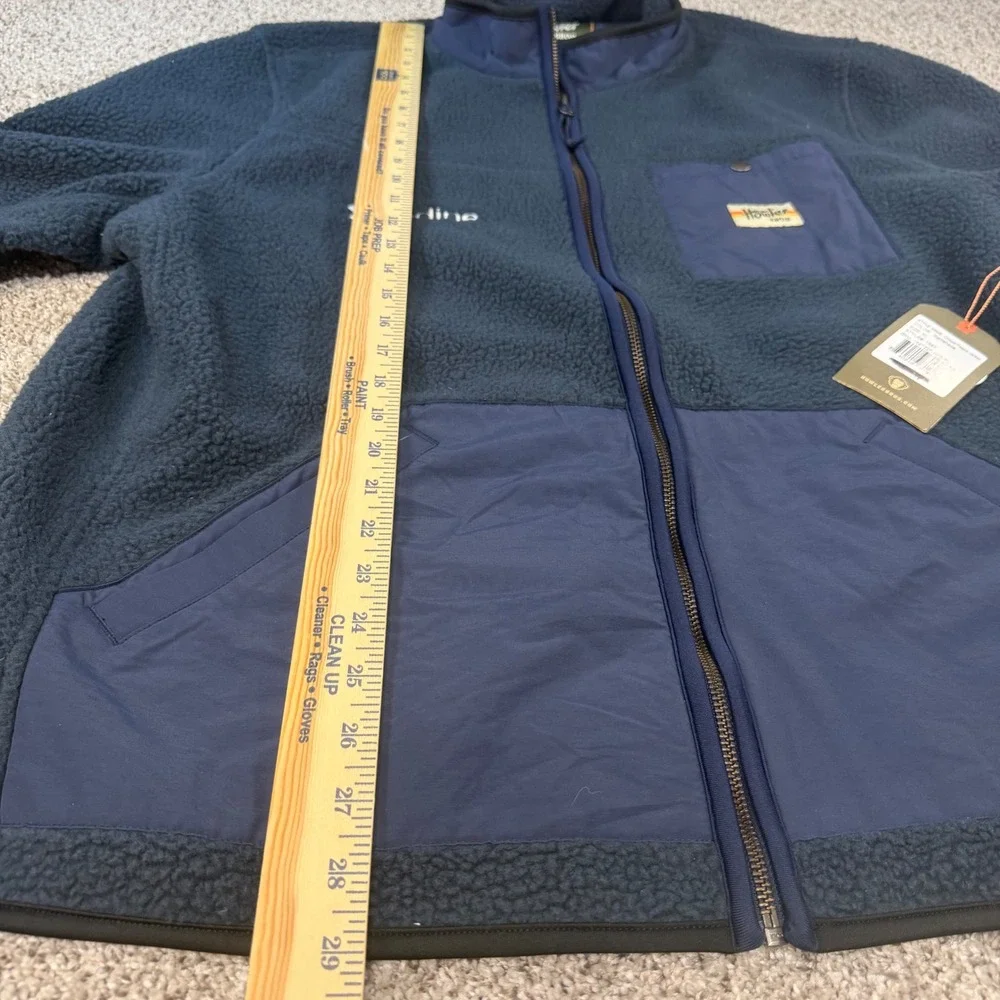 Howler Bros Chisos Fleece Jacket Mens XL Nightshade Blue Full Zip Iodine NEW